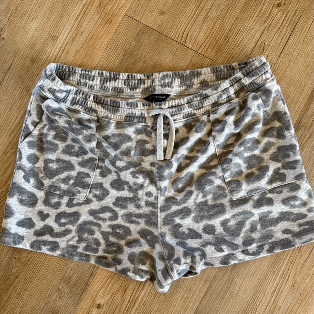 Lucky Brand Gray Patterned Hoodie